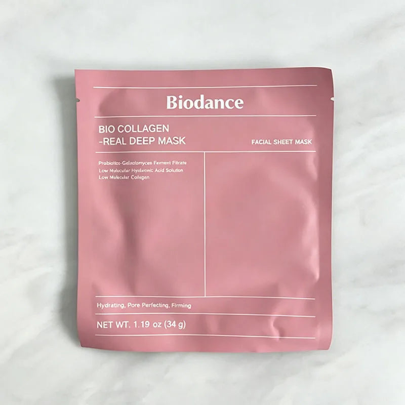 Biodance Collagen Face Mask Shrink Pores Deep Hydrating Moisturizing Mask Refreshing Brightening Tightens Facial Mask Skin Care