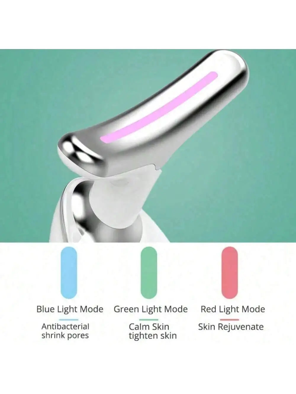 Dispositif de levage du visage du cou EMS Microcourant LED Photon Thérapie Vibration Massager du visage Anti-rides Raffermissement Outils de soins de la peau